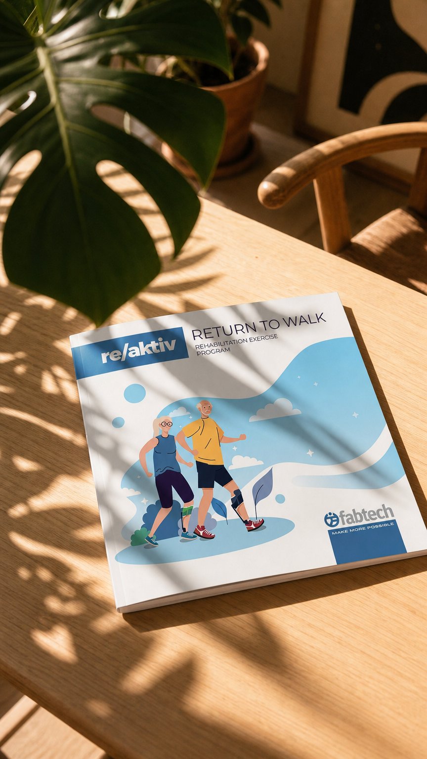 AI product shot of Return To Walk – PT Book