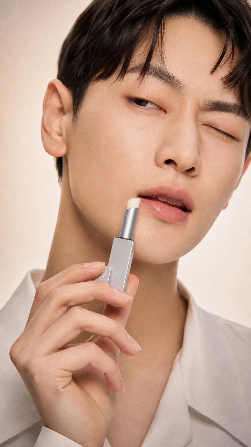 AI product shot of Lb 橙花經典護唇膏