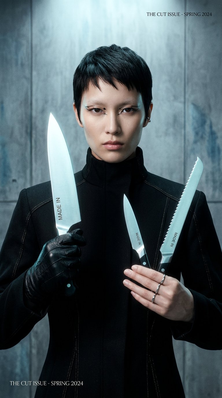 AI product shot of Knife Set