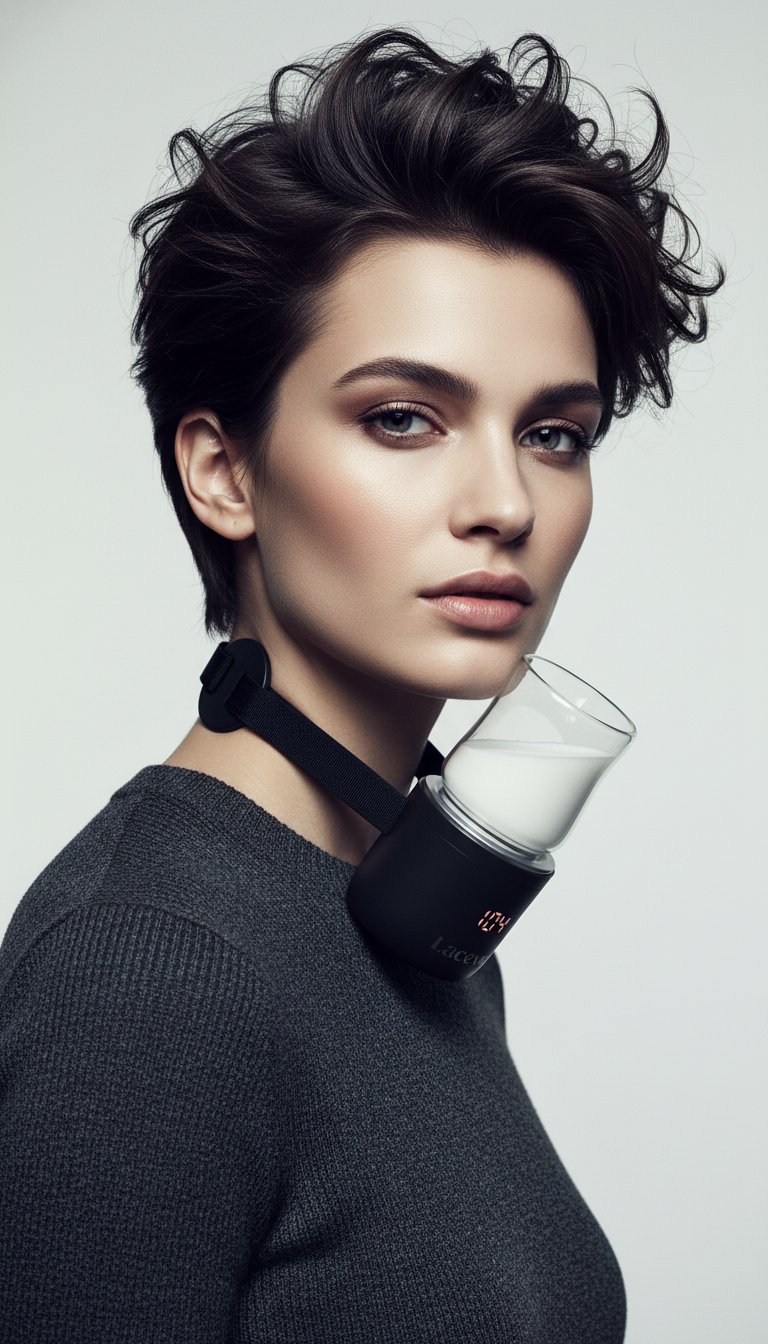 AI product shot of LACEVO N6 portable bottle warmer
