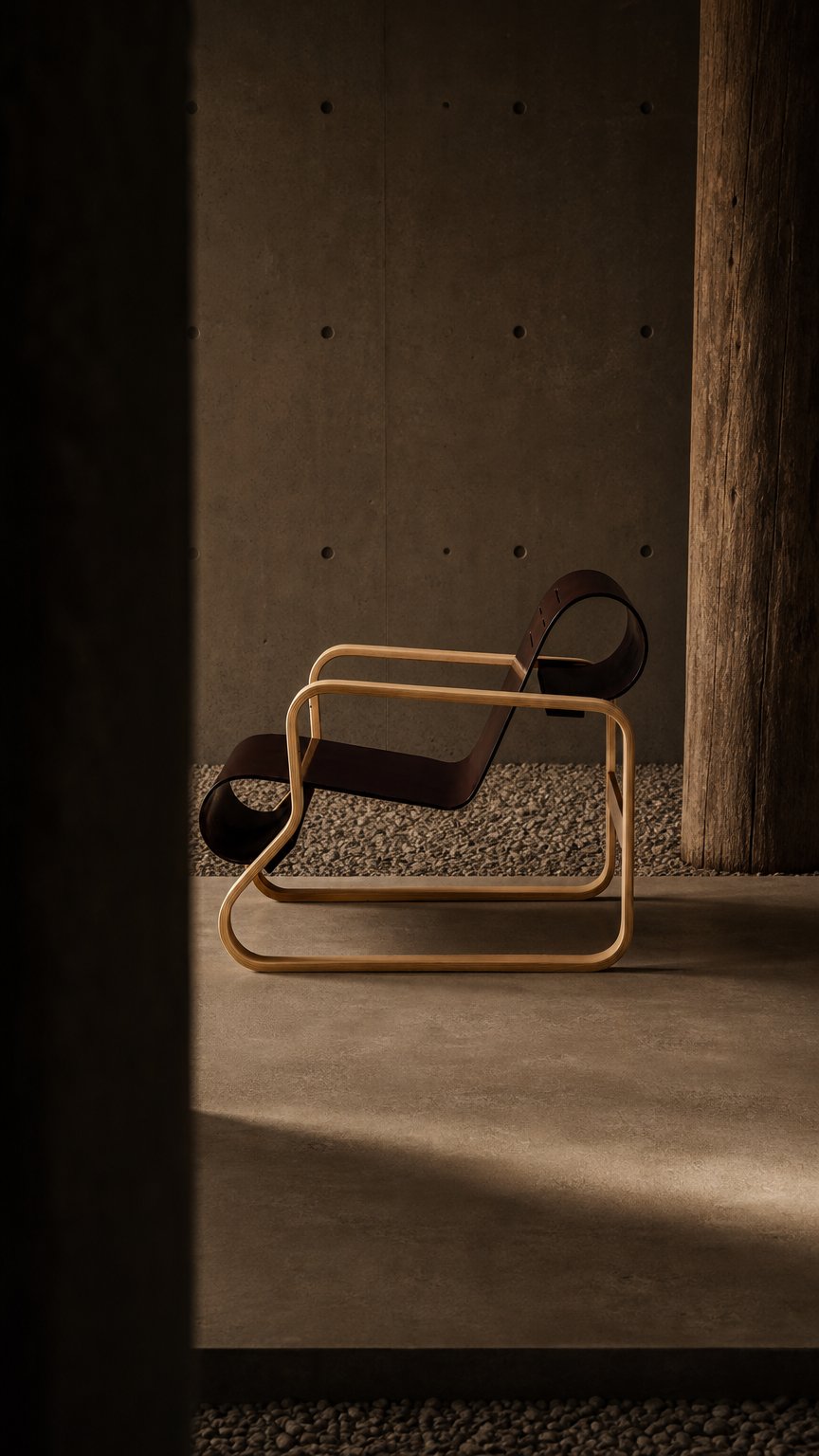 AI product shot of Armchair 41 “Paimio”