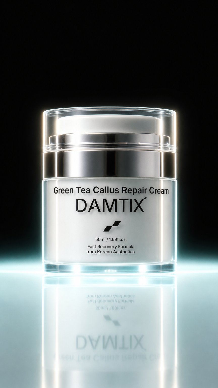 AI product shot of Crème réparatrice au thé vert
