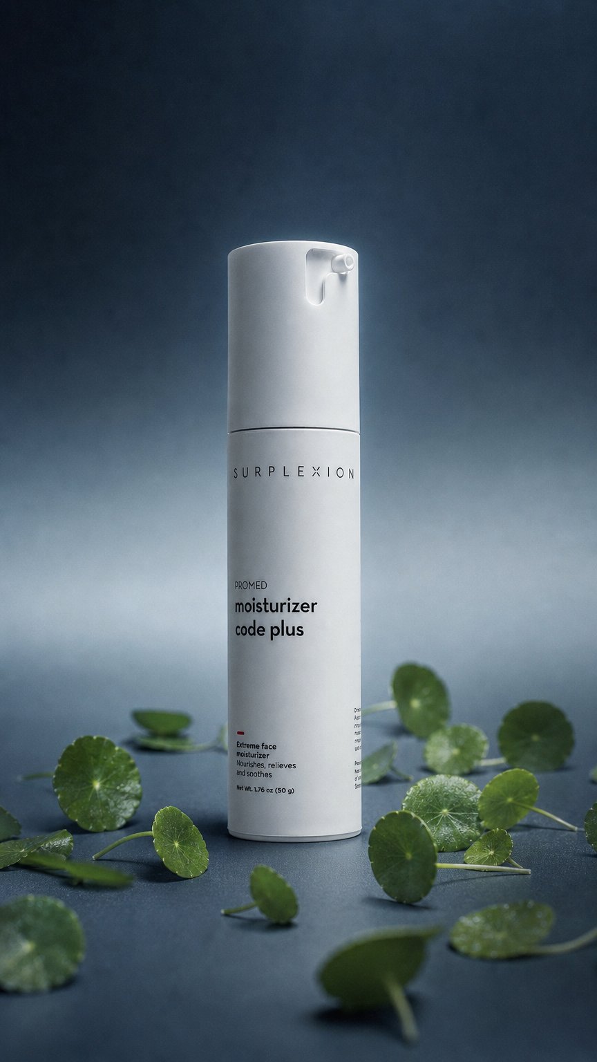 AI product shot of Moisturizer code plus repair