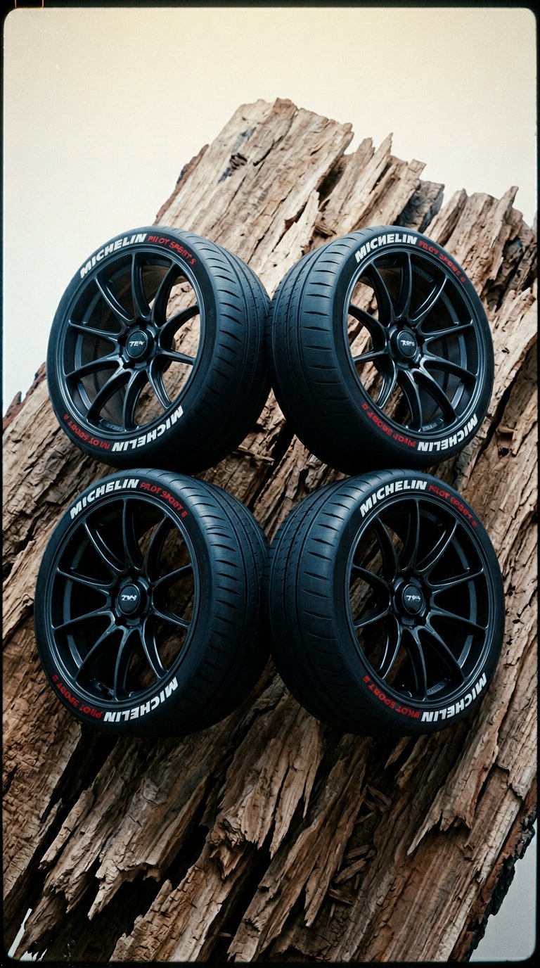 AI product shot of MICHELIN Pilot Sport 4/5 Tyre Stickers Kit
