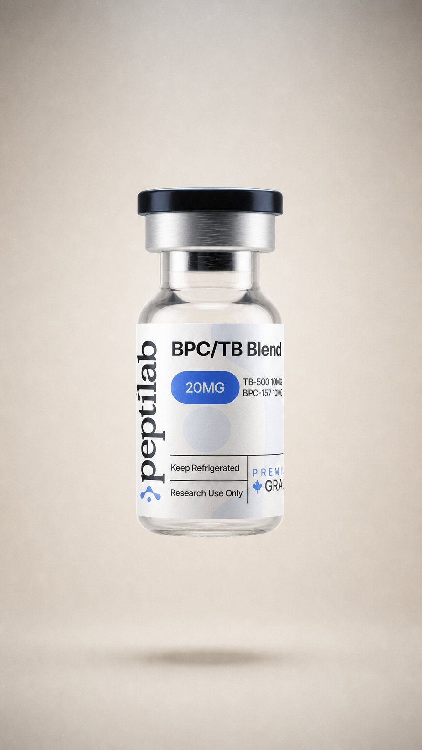 AI product shot of BPC / TB Blend — Dual Peptide Research Formulation (20mg) | Canada