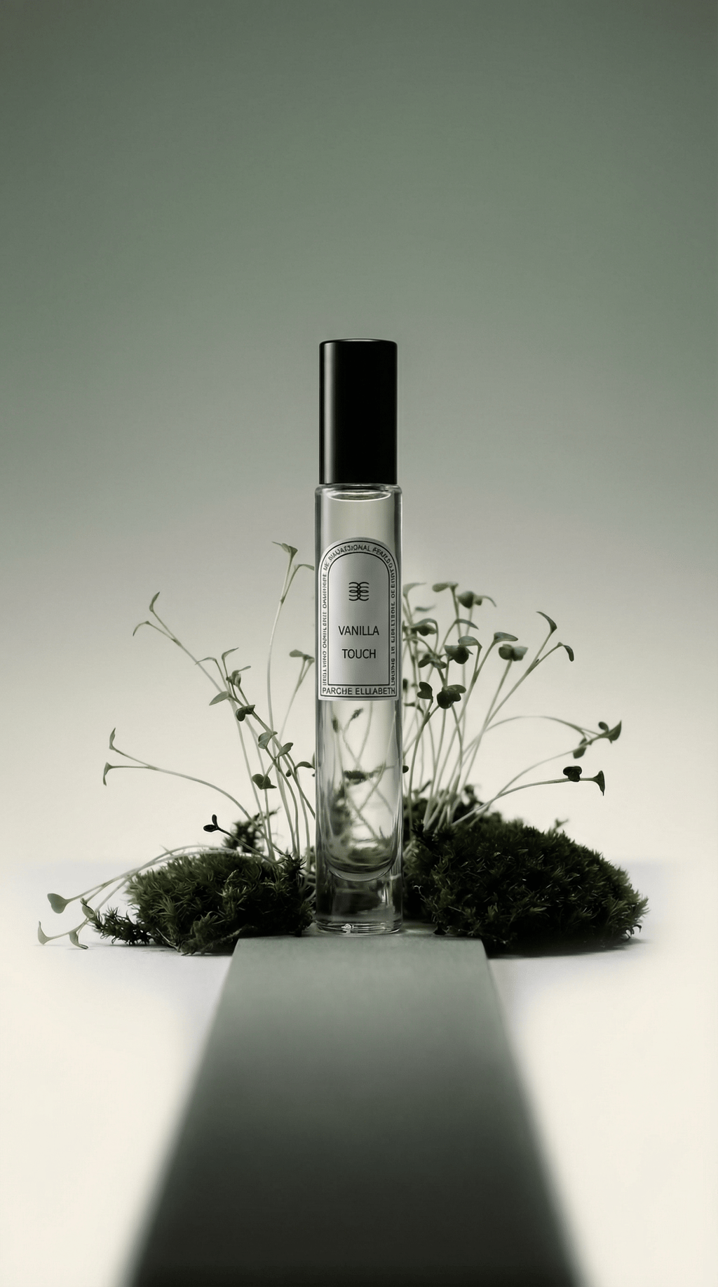 AI product shot of Vanilla Touch Roll-On Perfume Oil