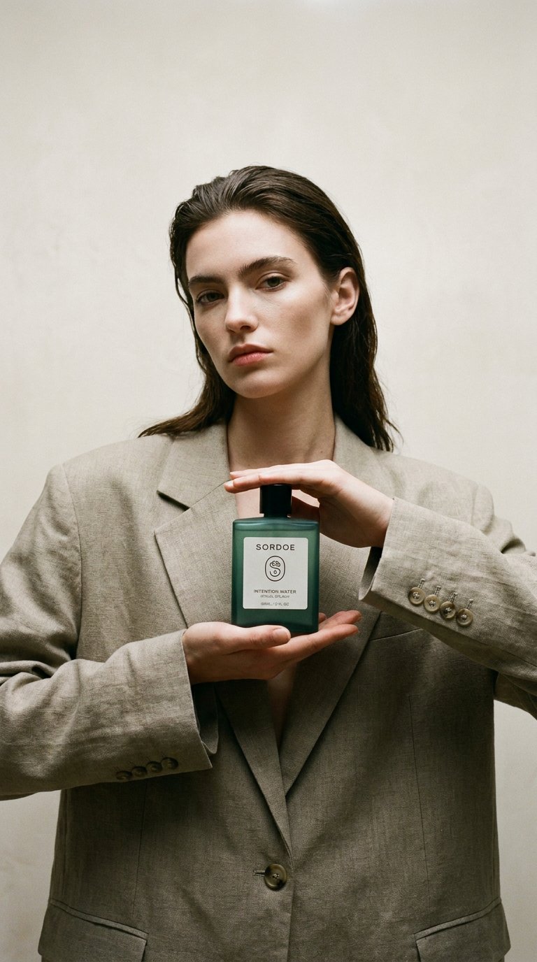 AI product shot of Sordoe Intention Water