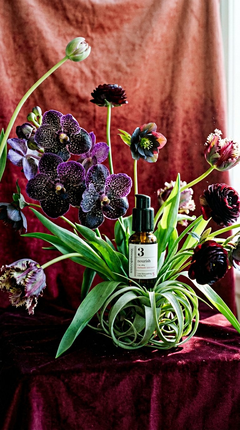 AI product shot of Raspberry Seed Serum: Line-Diminishing Face Oil