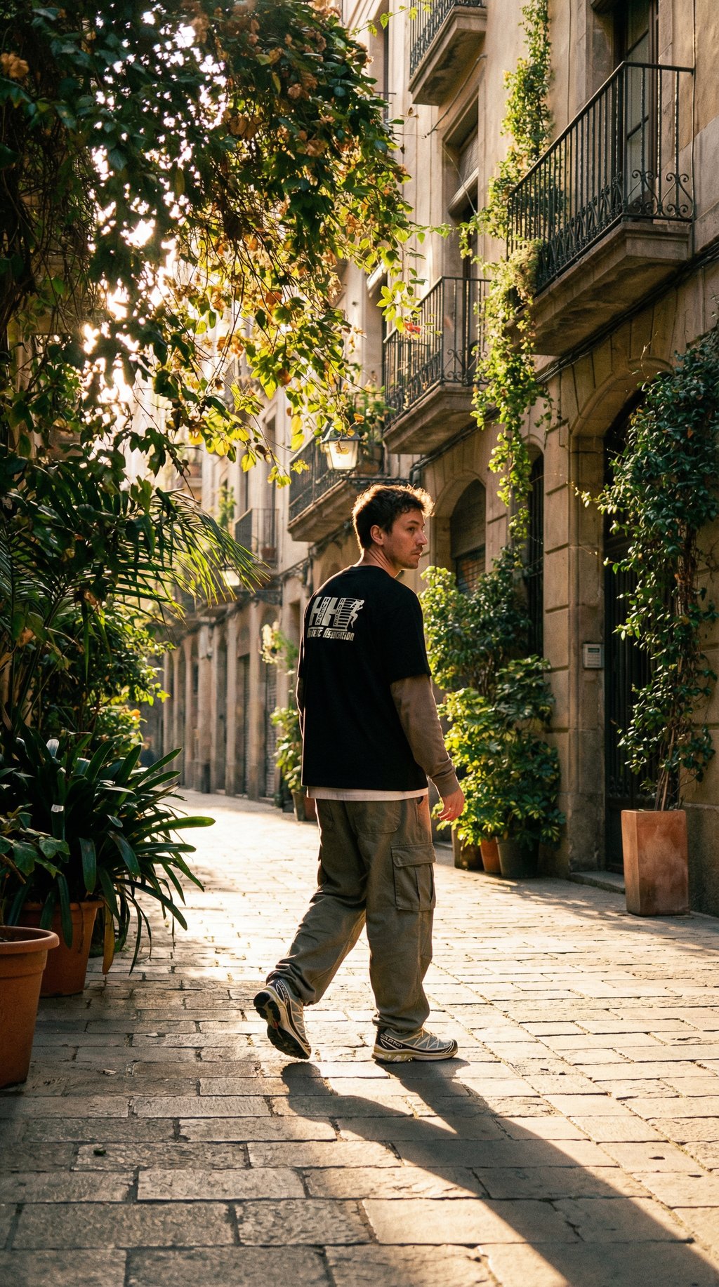 AI product shot of Warm Up Standard Tee | Charcoal