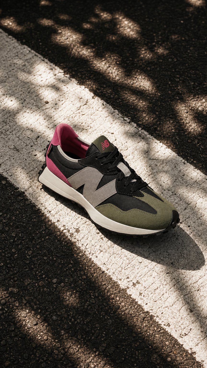 AI product shot of New Balance | 327 { BLACK/PINK