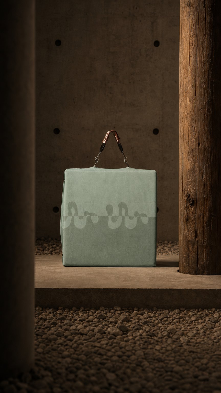 AI product shot of Seafoam Squiggle Hot Seat