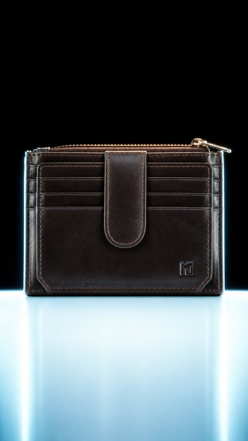 AI product shot of MAN WALLET LAS VEGAS