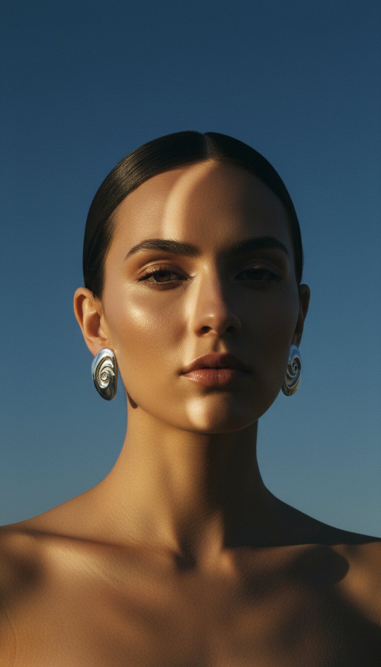 AI product shot of Maddi Earrings