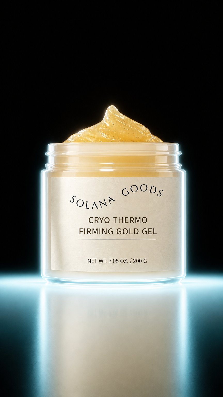 AI product shot of Solana Firm & Smooth Sculpting Nano Gold Gel