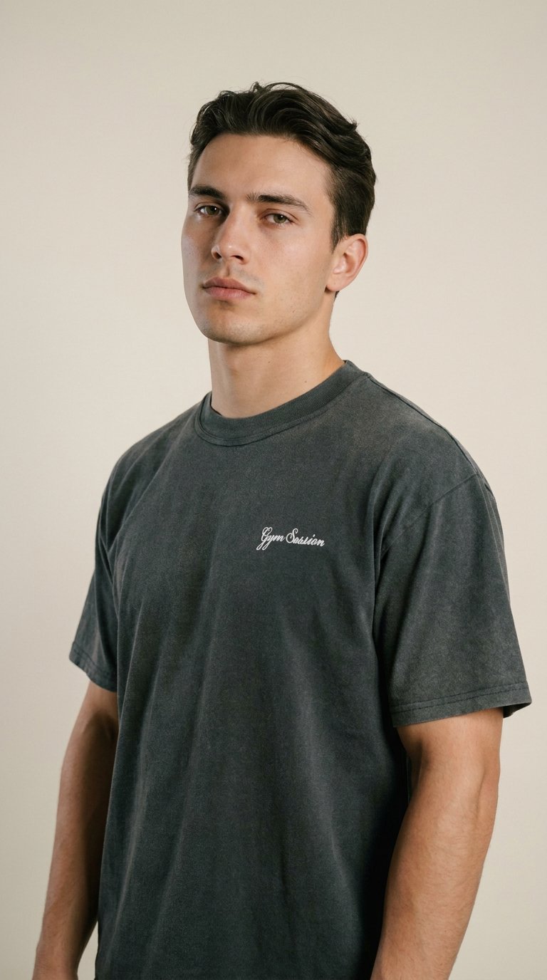 AI product shot of GYMSESSION T-Shirt