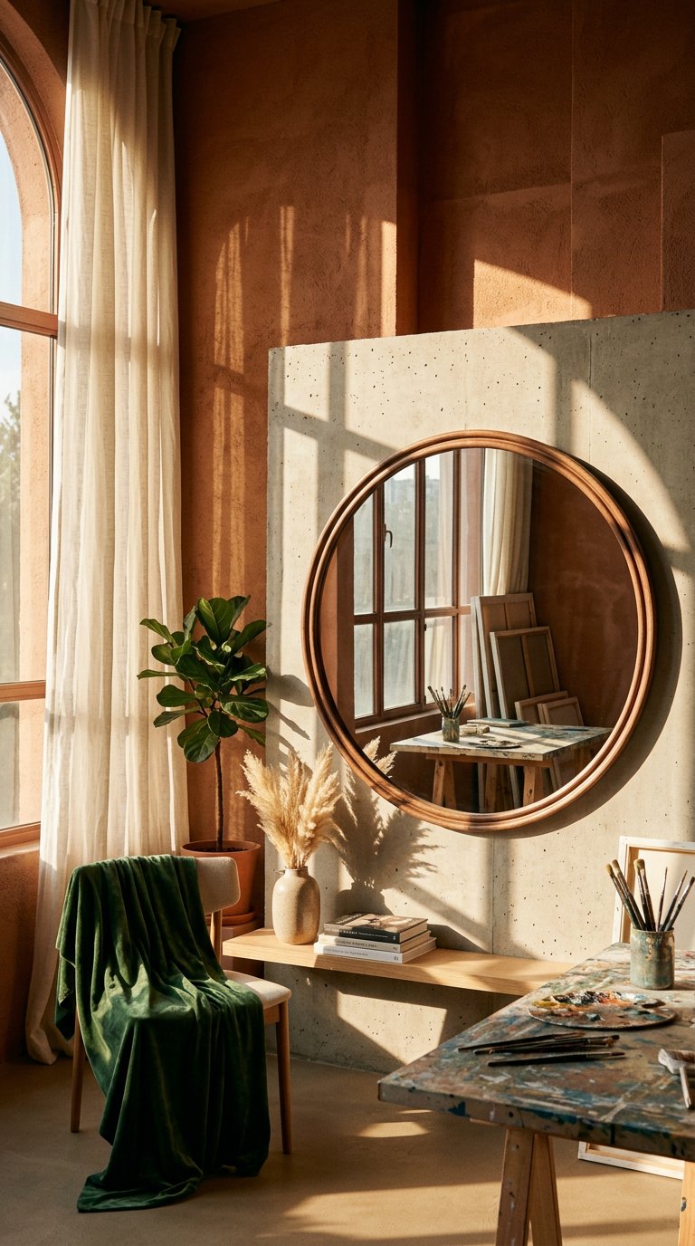 AI product shot of Alcott Oval Mirror