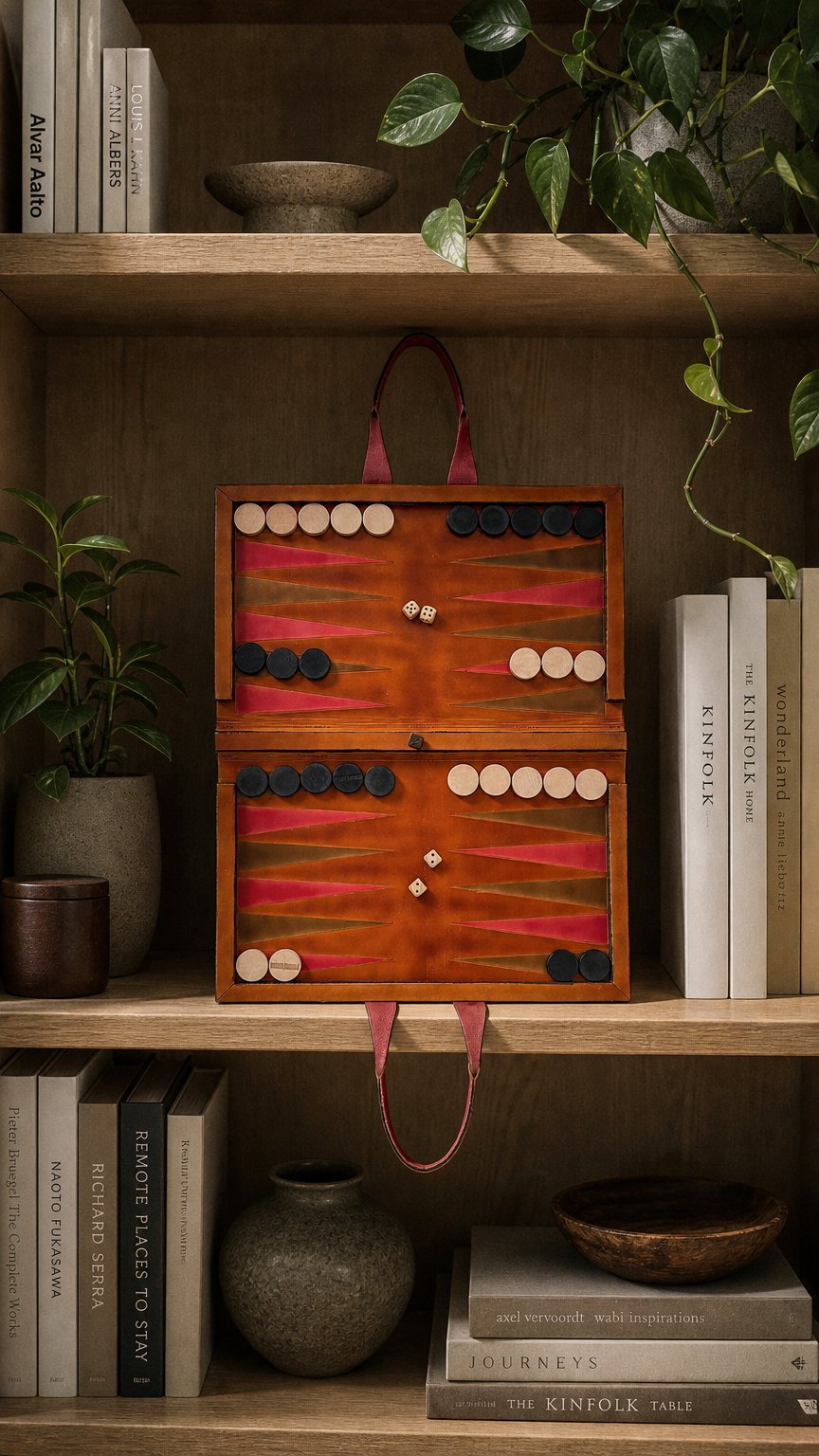 AI product shot of Drifter Backgammon Board