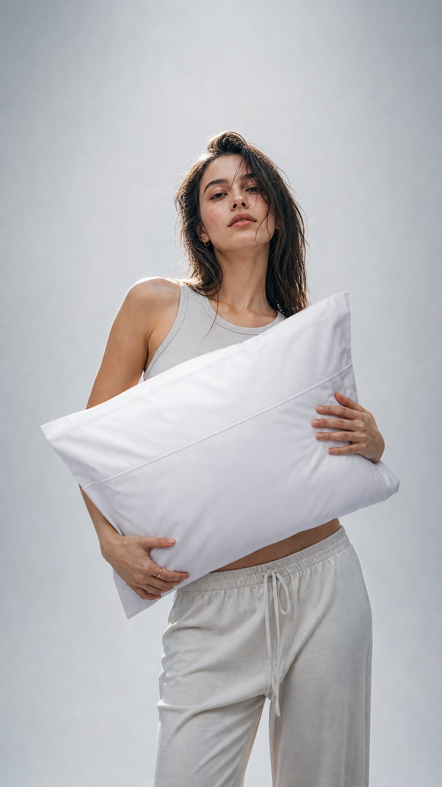 AI product shot of Percale Pillow Sham
