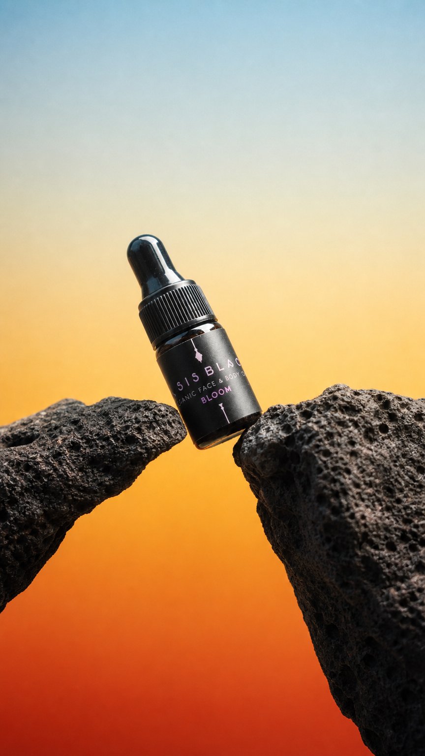 AI product shot of Face & Body Oil Samples