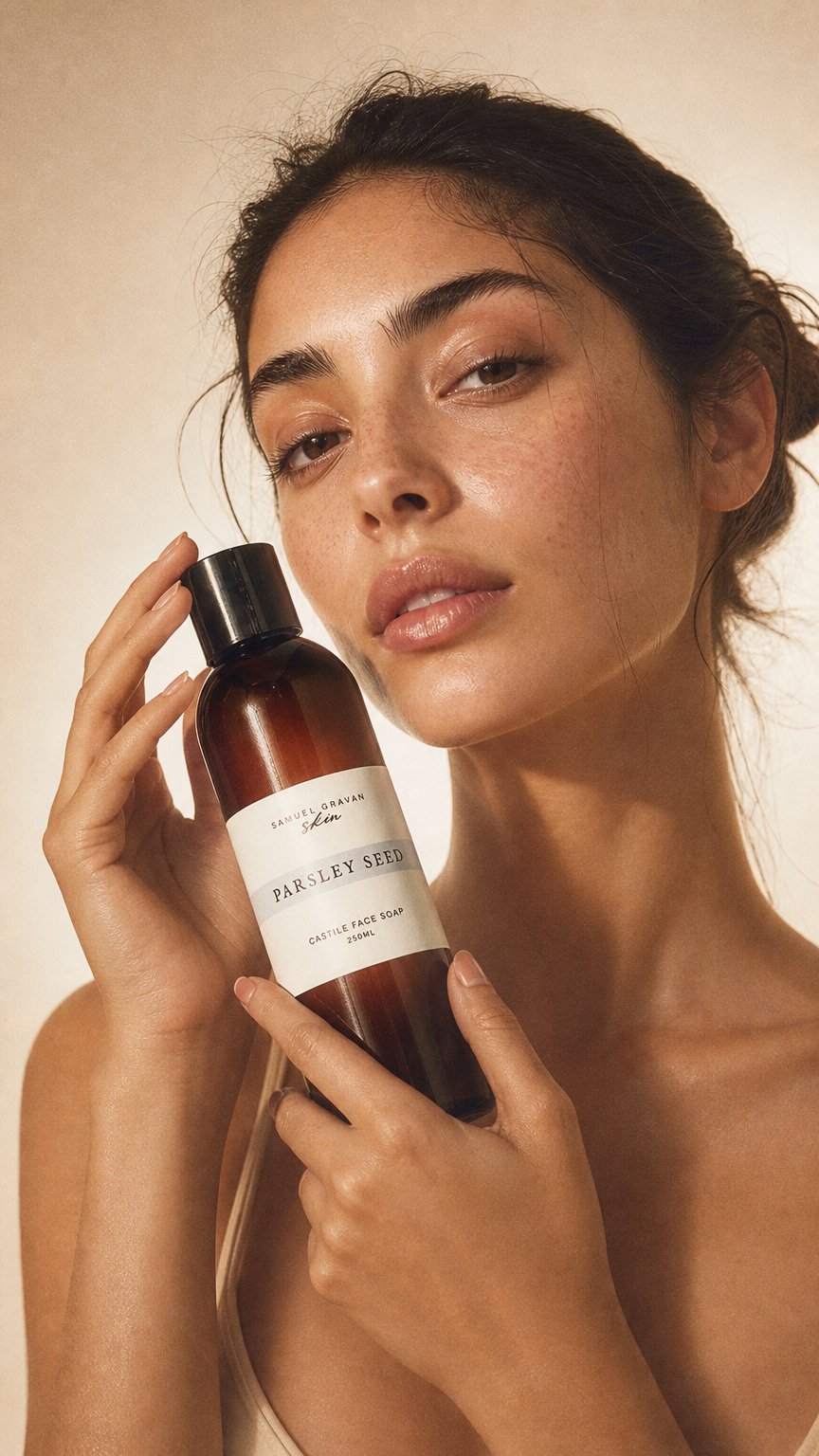 AI product shot of Gentle face wash