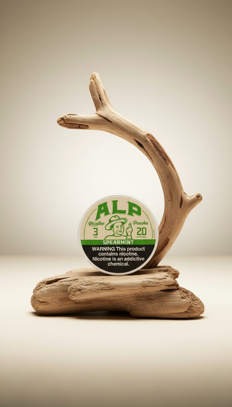 AI product shot of Spearmint Nicotine Pouches