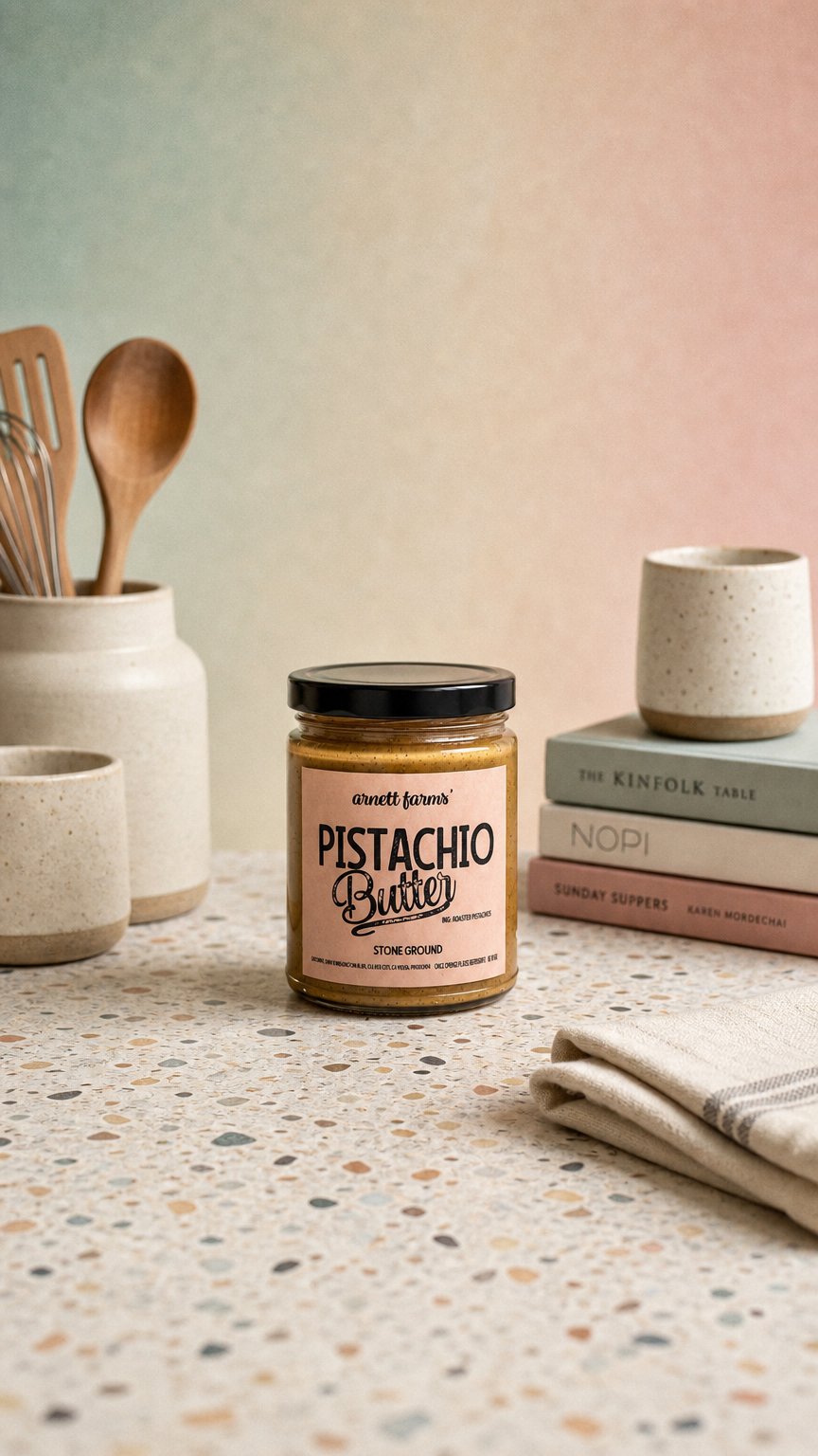 AI product shot of Pistachio Butter