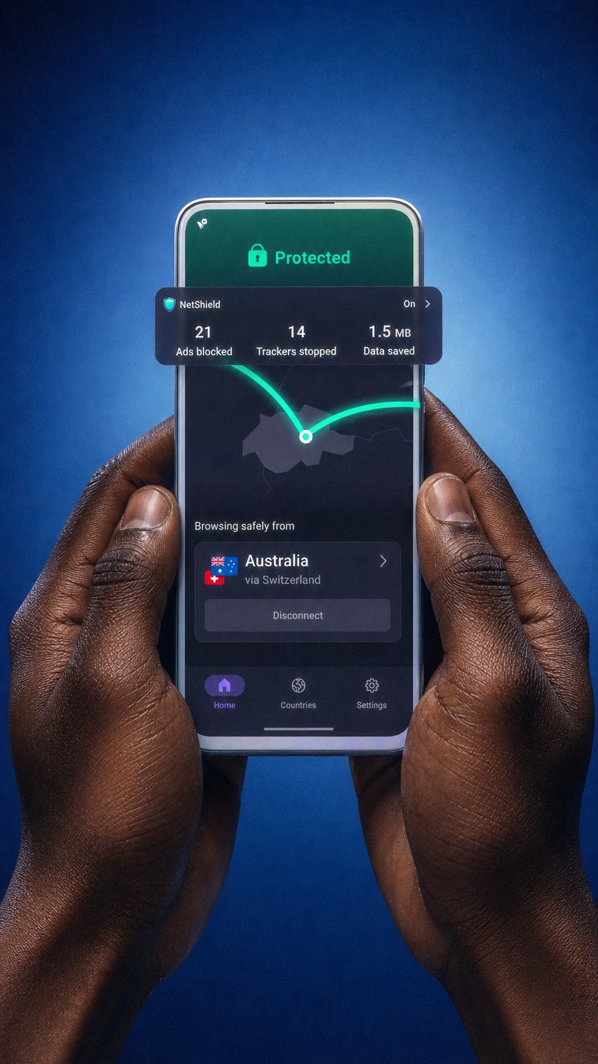 AI product shot of Proton VPN