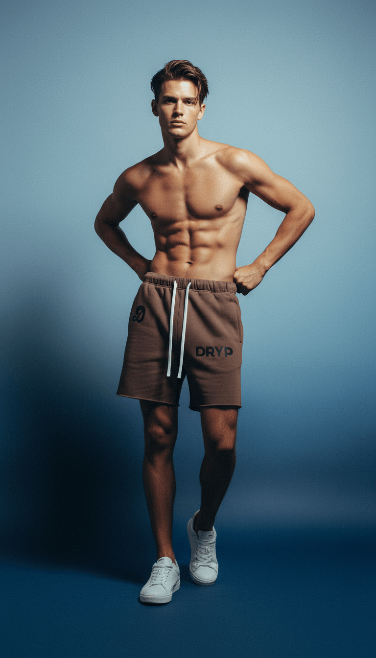 AI product shot of Lounge Short - Khaki