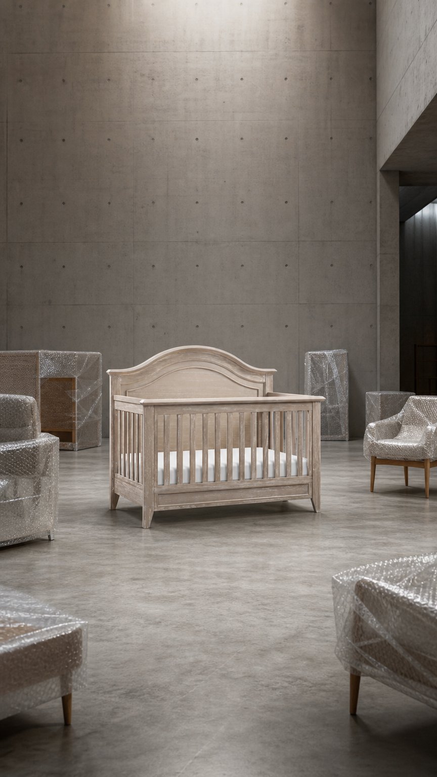 AI product shot of Barrow 4-in-1 Curve Top Convertible Crib