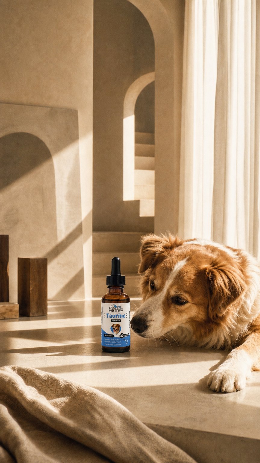 AI product shot of Taurine for Dogs – Heart & Vision Support Supplement | 1, 2 & 4-Pack
