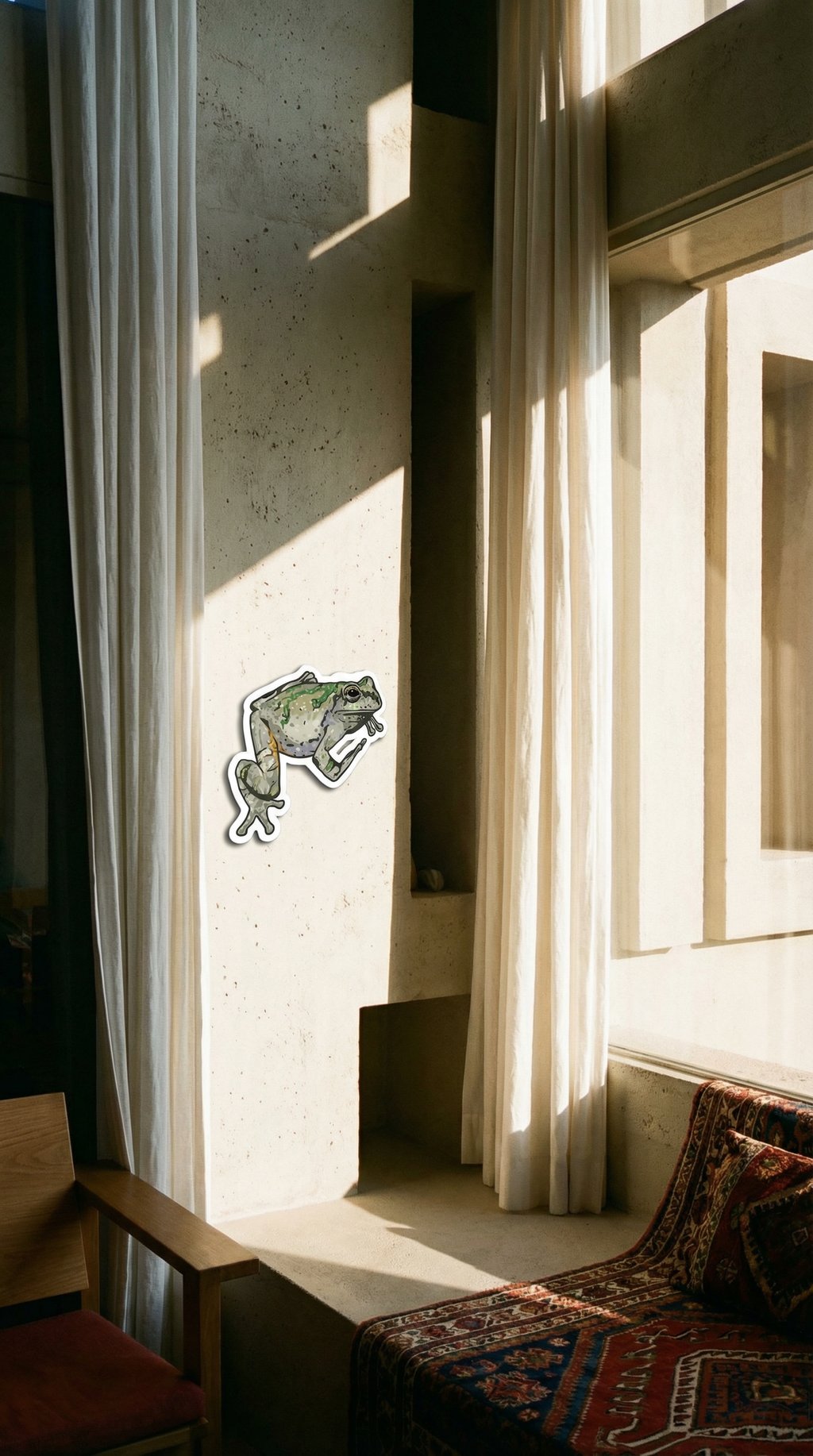 AI product shot of Gray Tree Frog Magnet