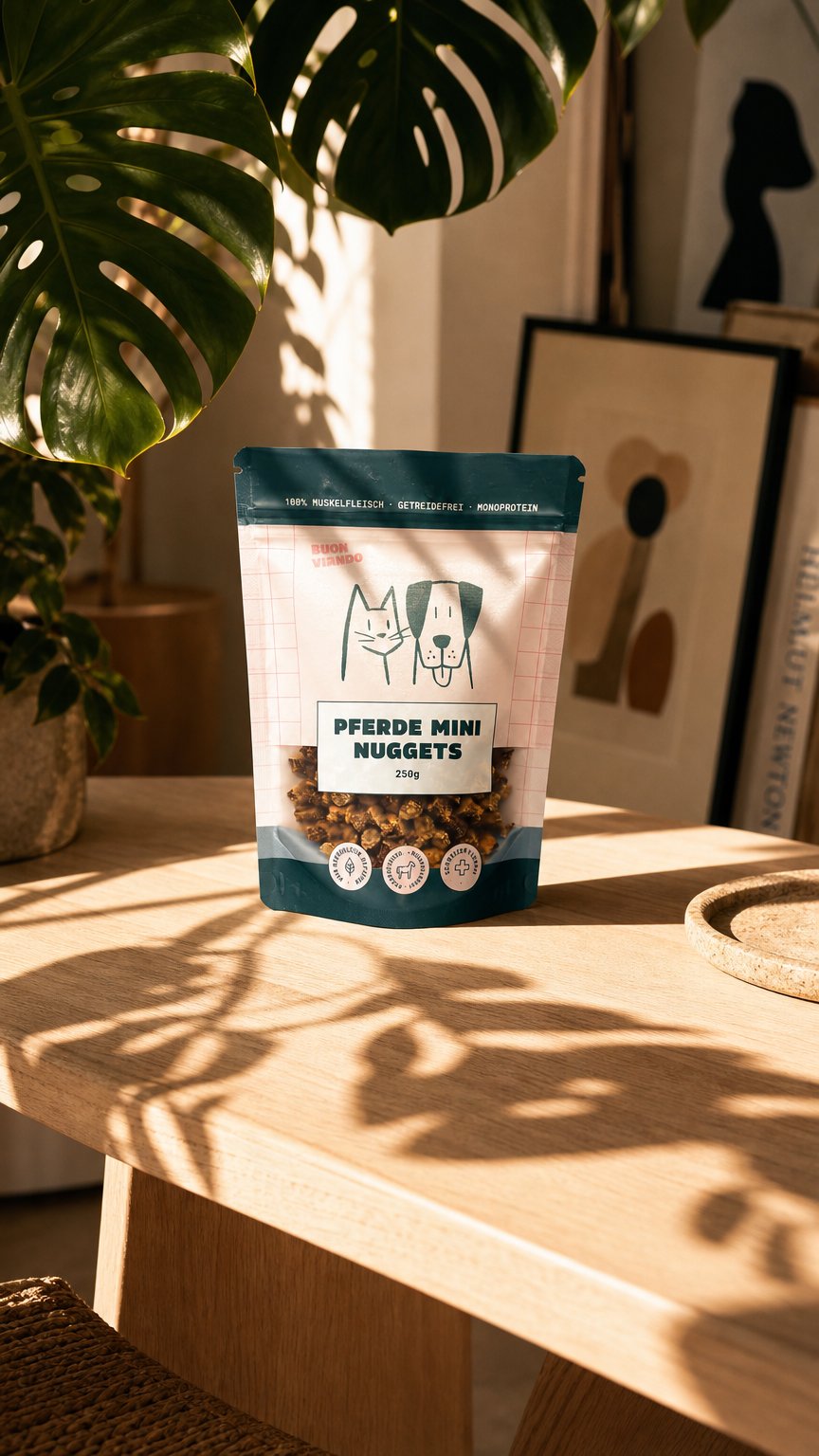 AI product shot of Pferde Mini Nuggets