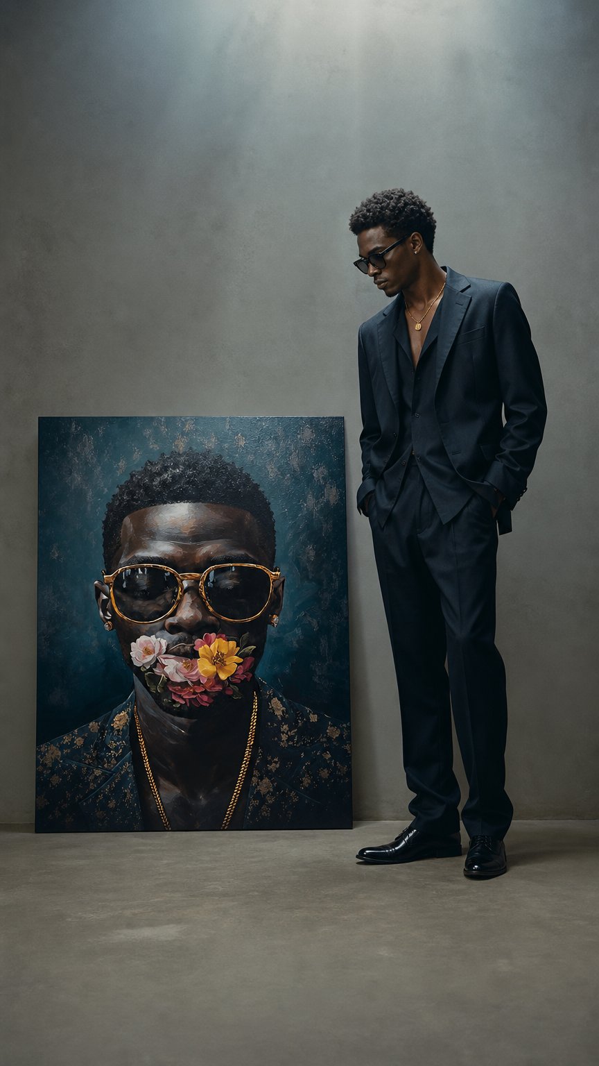 AI product shot of Speak No Evil – 24x36 Canvas