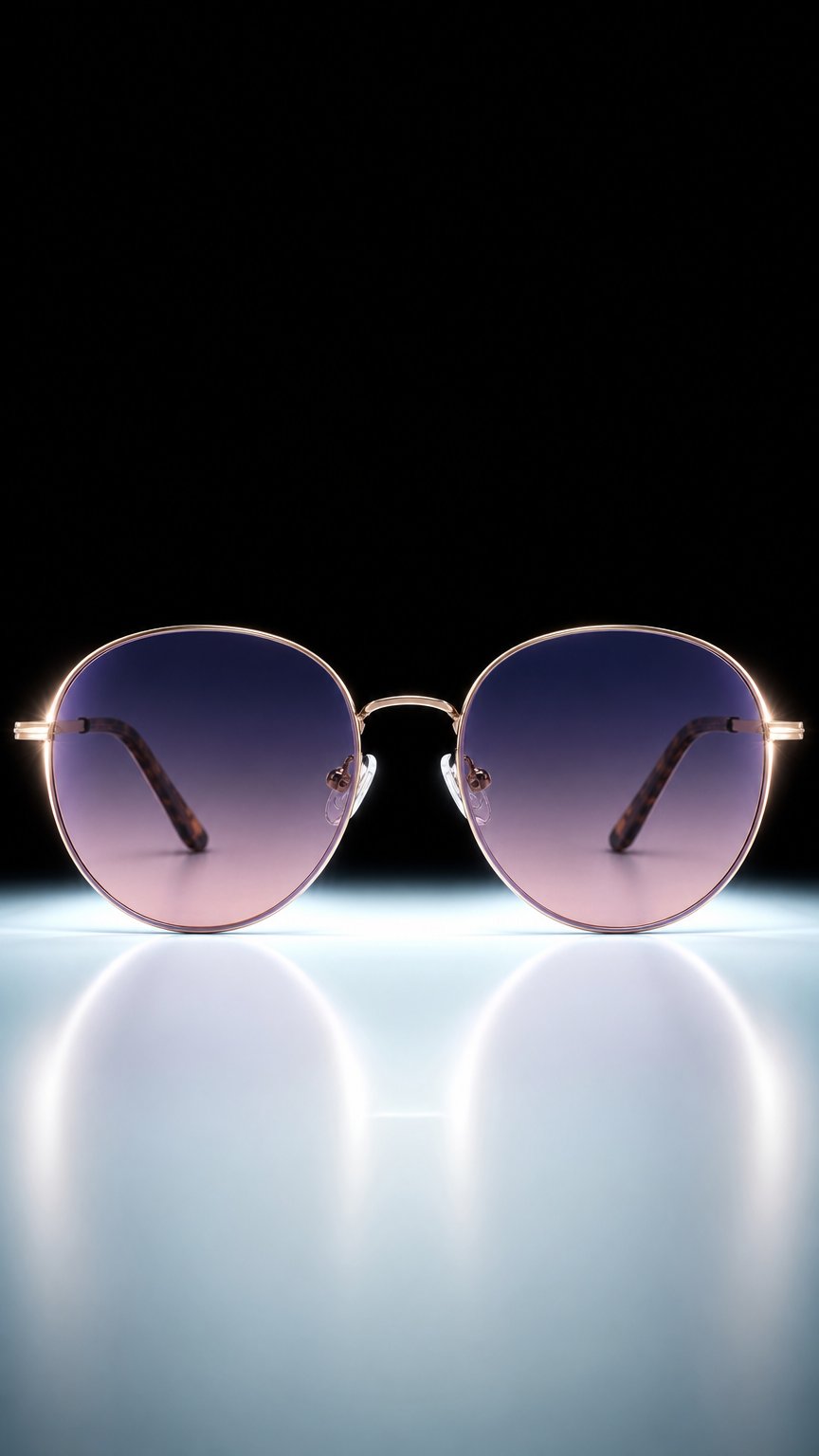 AI product shot of Ibiza Violet Polarised Sunglasses – UV400 | Novara