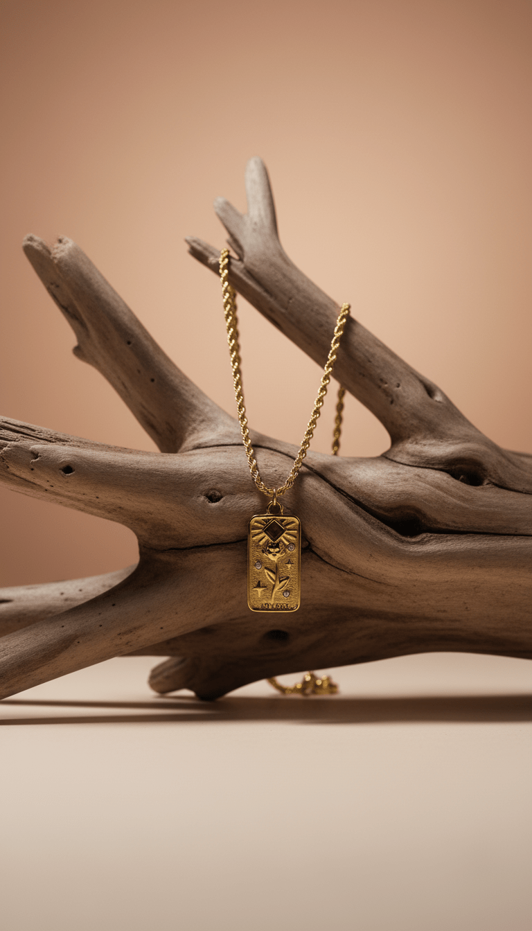 AI product shot of The Lovers Necklace