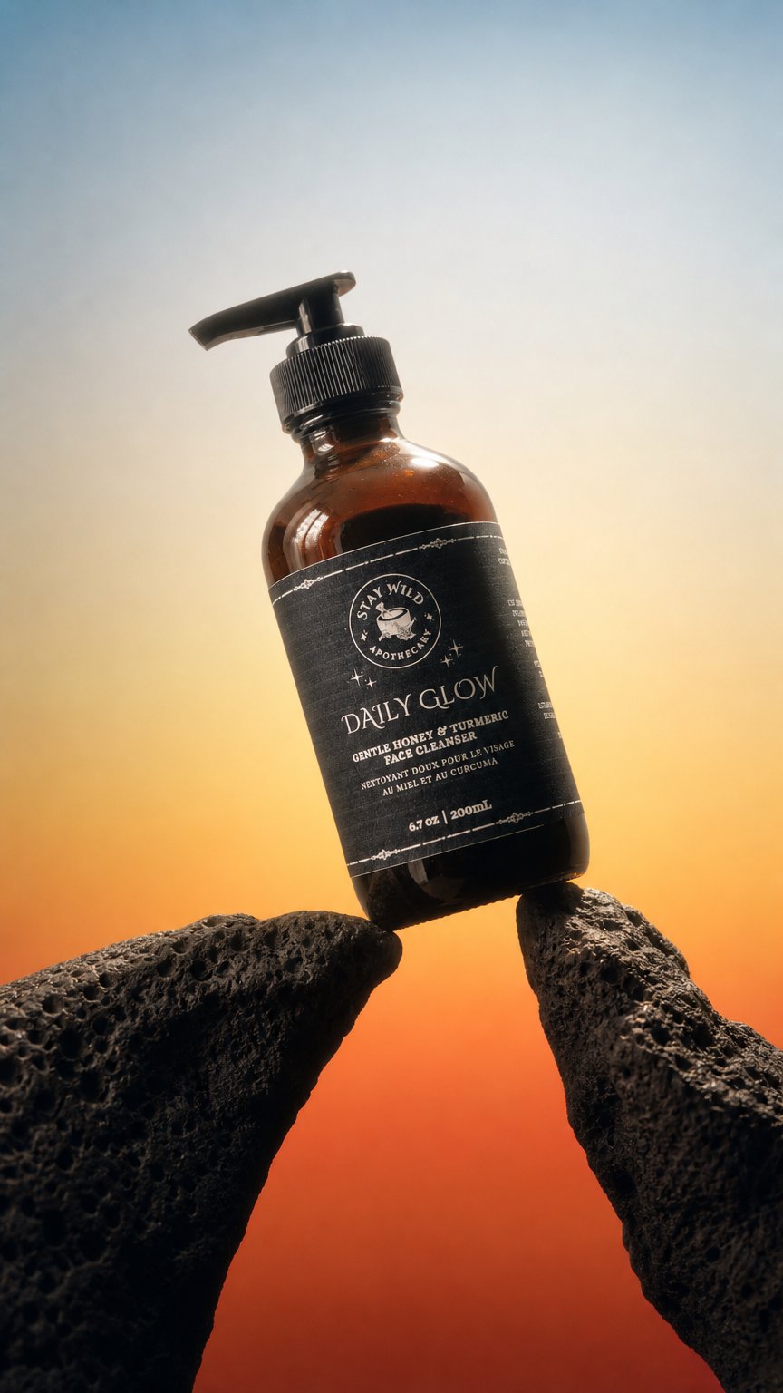 AI product shot of Daily Glow Face Cleanser