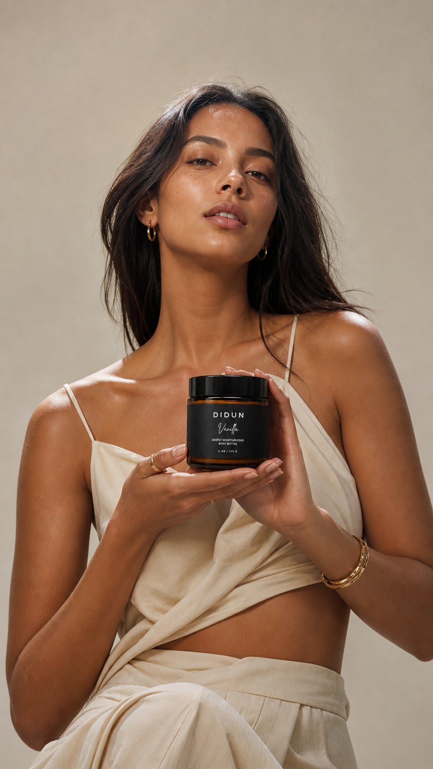 AI product shot of Didun - Vanilla Body Butter