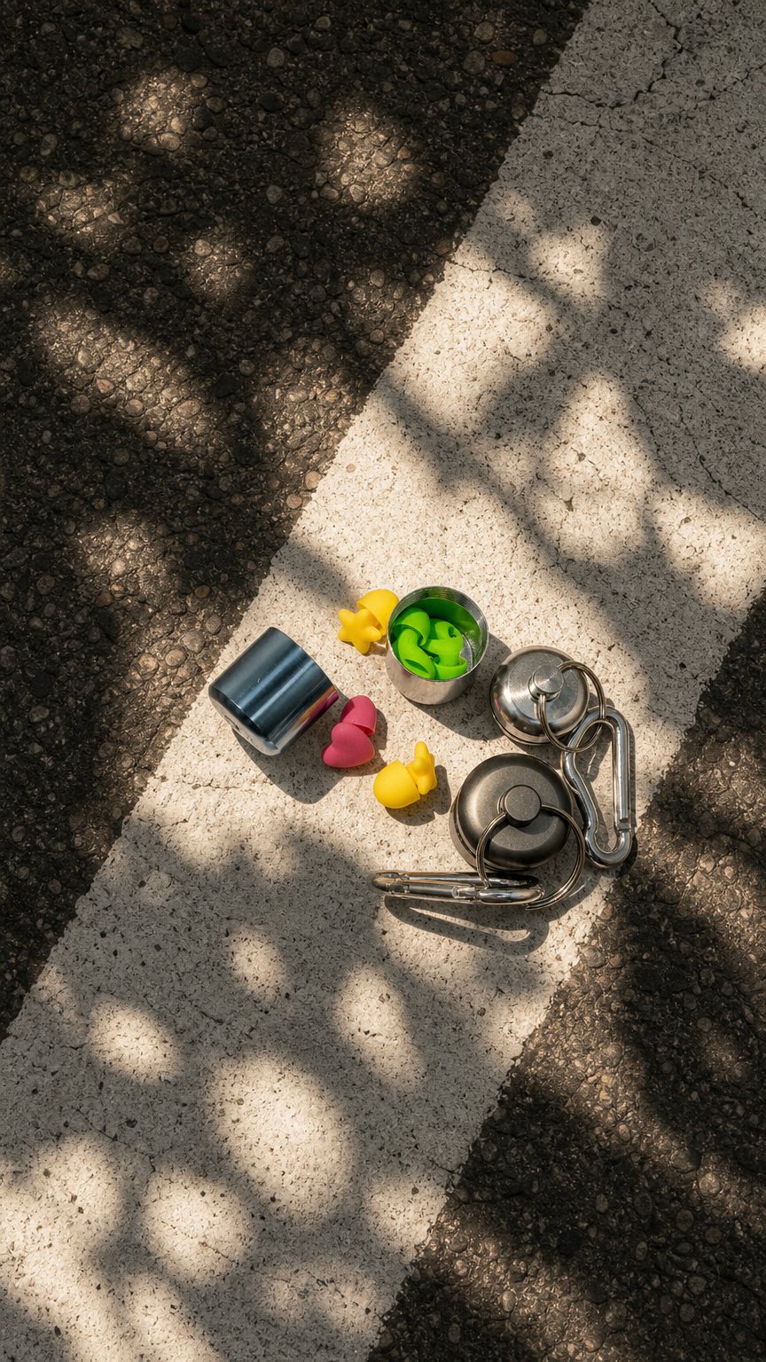 AI product shot of Metal Capsule Case with Carabeaner
