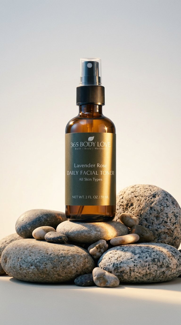 AI product shot of Lavender & Rose Facial Toner | Normal-Sensitive-Combination Skin Types