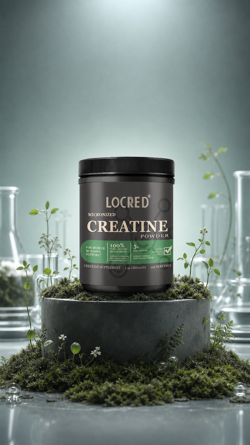AI product shot of Creatine Powder Supplement