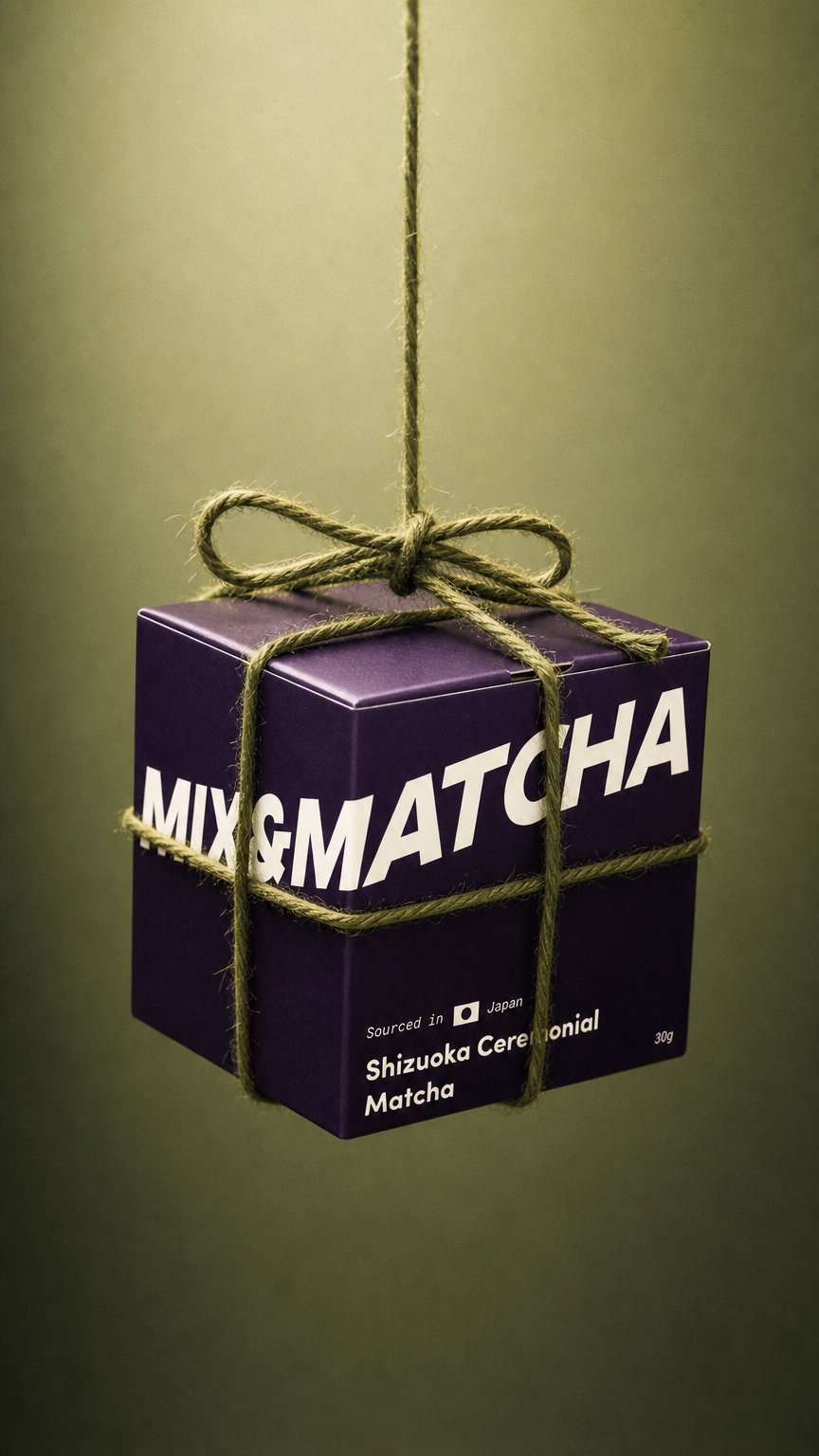 AI product shot of Shizuoka Matcha
