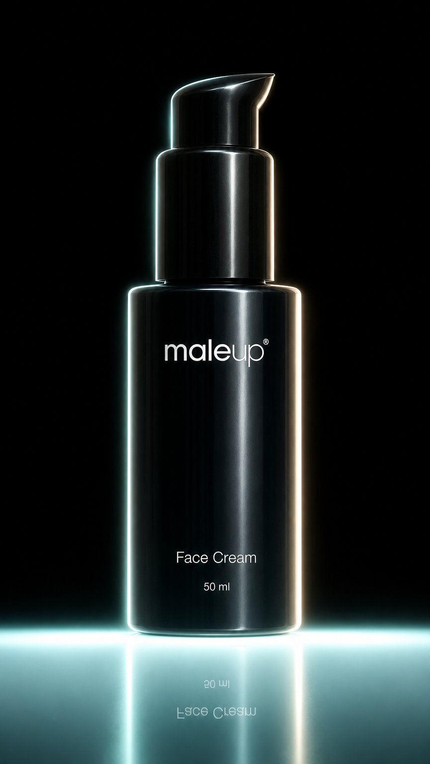 AI product shot of maleup Anti-Aging Face Cream