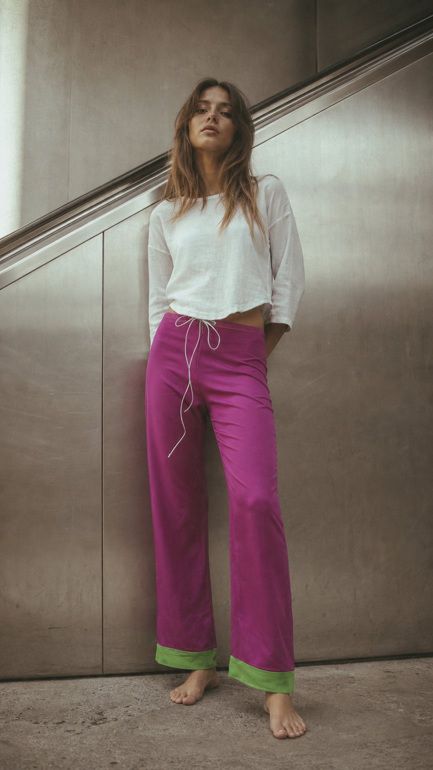 AI product shot of Le Pant in Dragonfruit