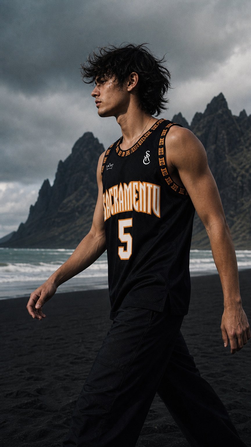 AI product shot of Custom Sacramento Kings Jerseys Designed Just For You