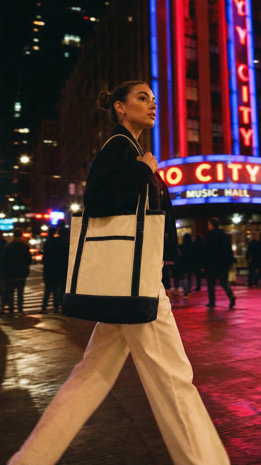 AI product shot of Port Authority Large Cotton Canvas Tote