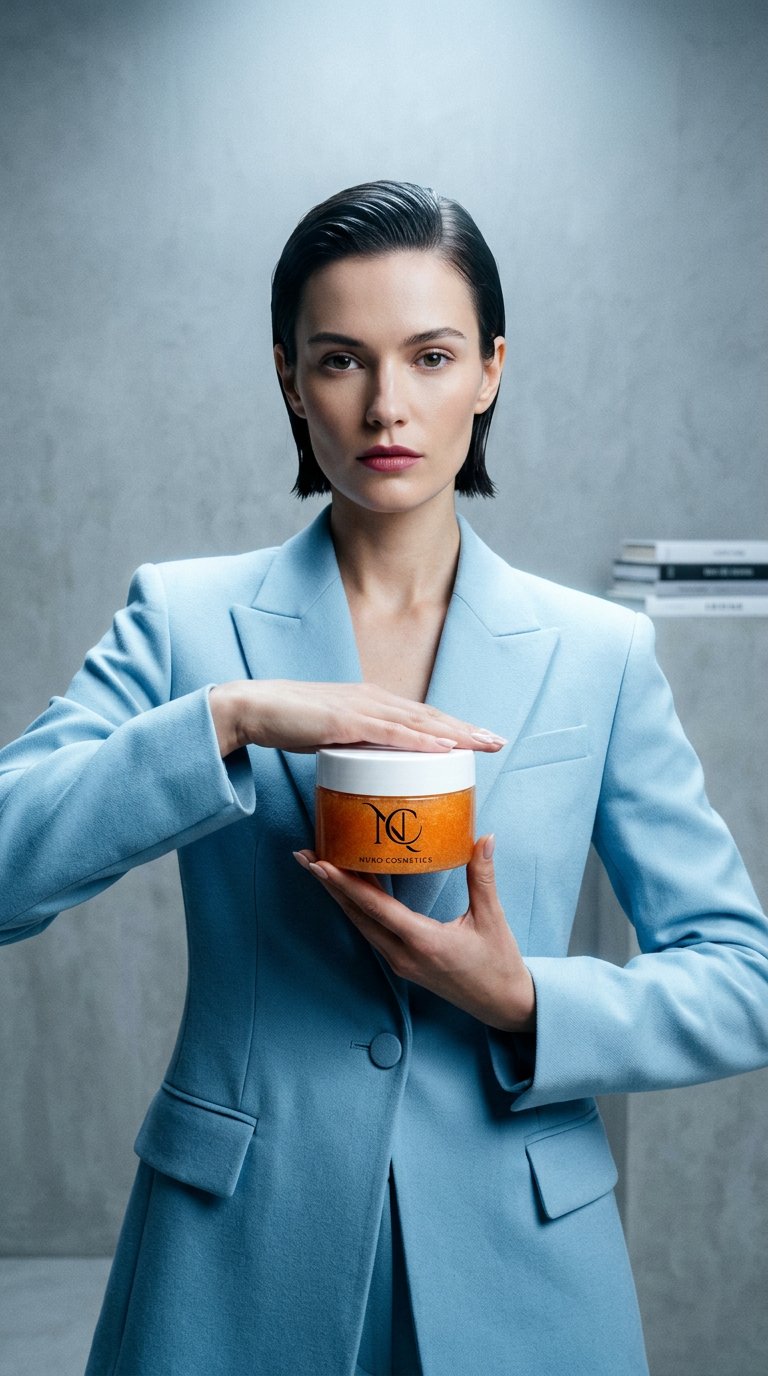 AI product shot of Body Scrub Mango