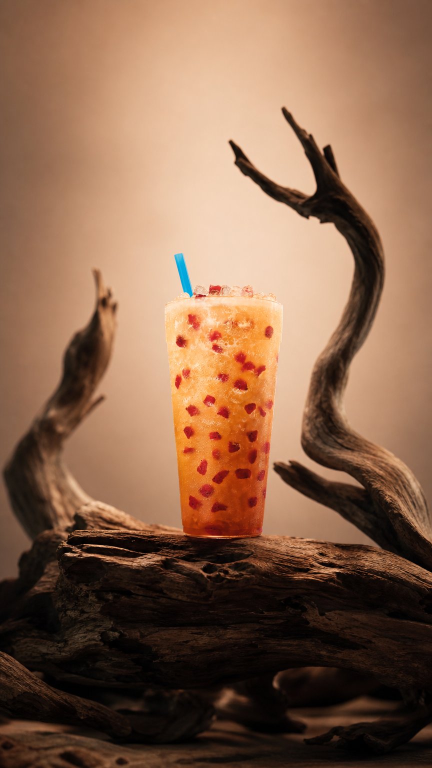 AI product shot of Strawberry Passion Fruit Sparkling Refresher