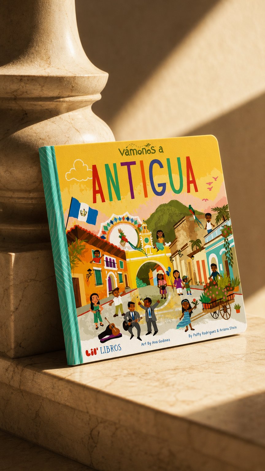 AI product shot of Vámonos: Antigua (Bilingual: English/Spanish)