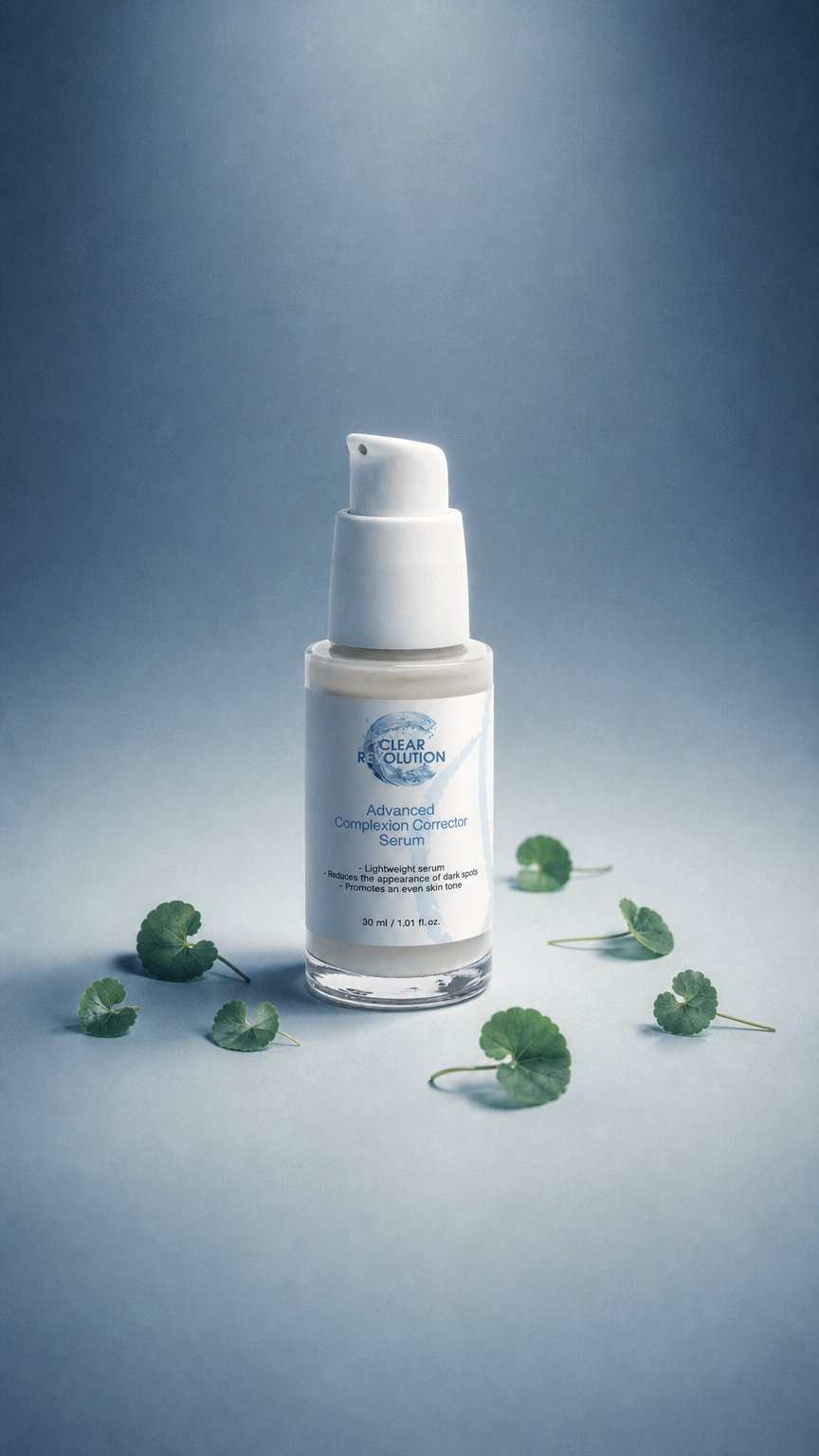 AI product shot of Advanced Complexion Corrector Serum