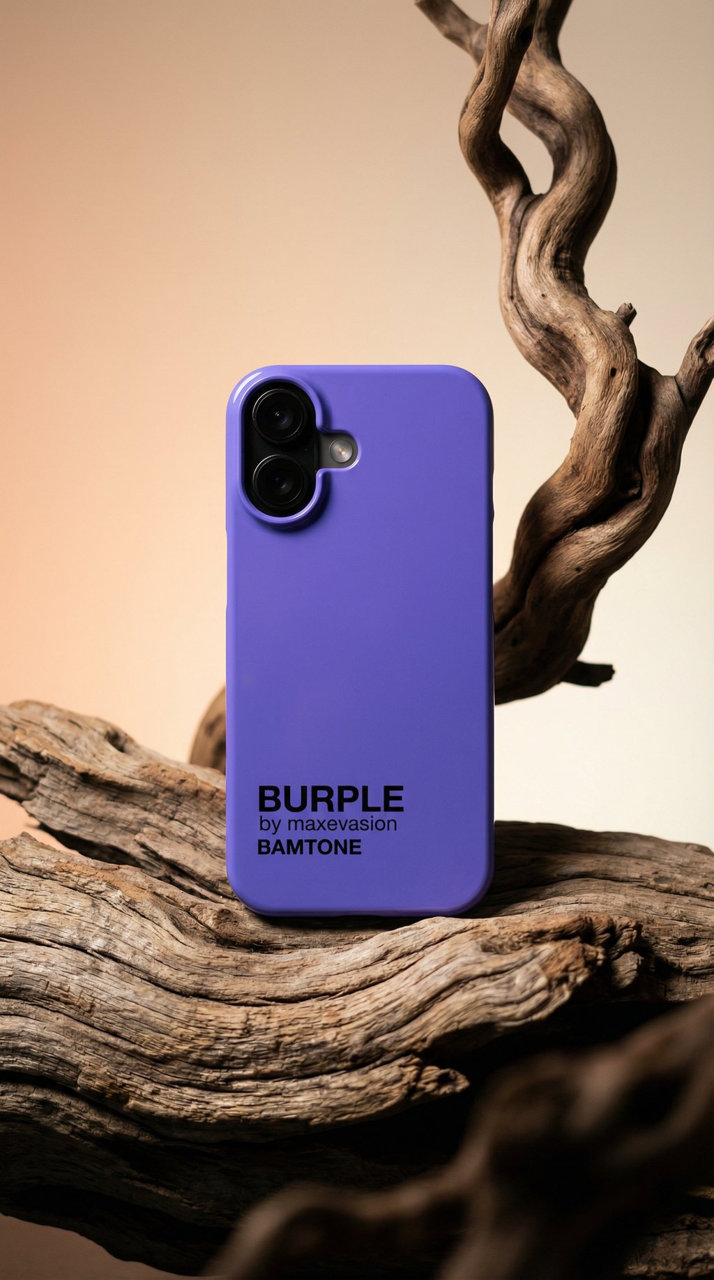 AI product shot of Burple iPhone Case